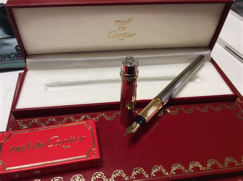 must de cartier penna oro scatola rossa|STYLO PLUME NOUVEAU MUST DE CARTIER ST150080.